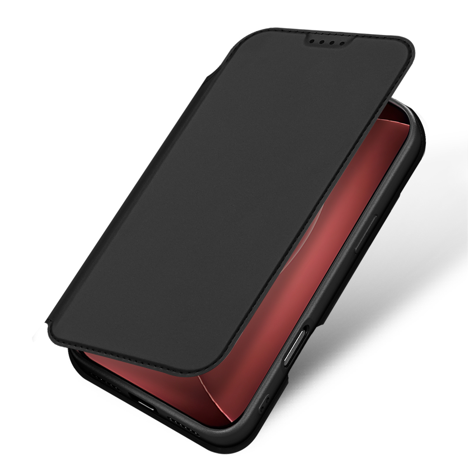 iPhone 18 Pro Max / iPhone 17 Pro Max hoesje Slim Bookcase - Zwart