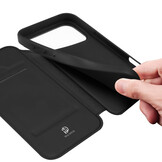 iPhone 18 Pro Max / iPhone 17 Pro Max hoesje Slim Bookcase - Zwart