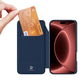 iPhone 18 Pro Max / iPhone 17 Pro Max hoesje Slim Bookcase - Blauw