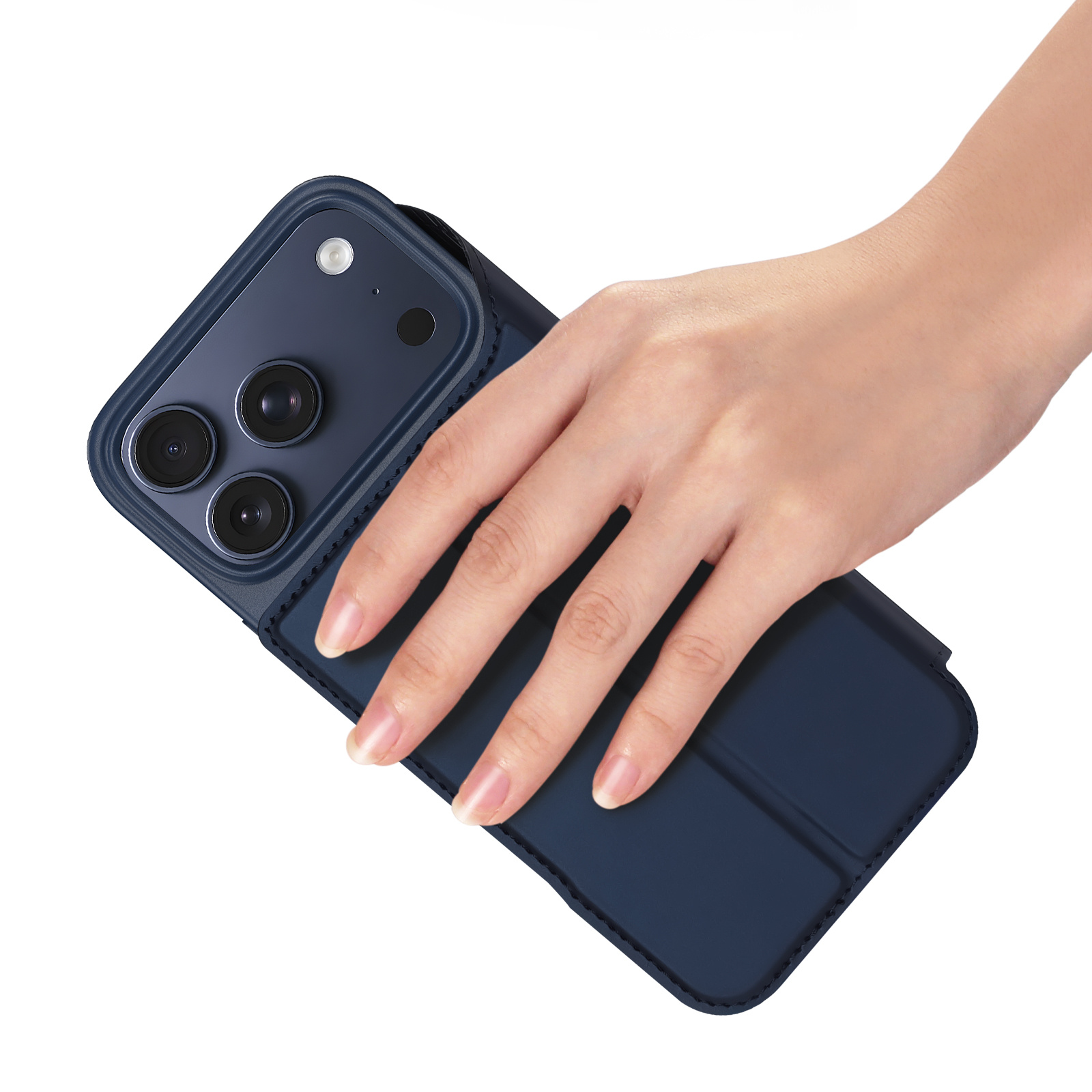 iPhone 18 Pro Max / iPhone 17 Pro Max hoesje Slim Bookcase - Blauw