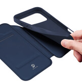 iPhone 18 Pro Max / iPhone 17 Pro Max hoesje Slim Bookcase - Blauw