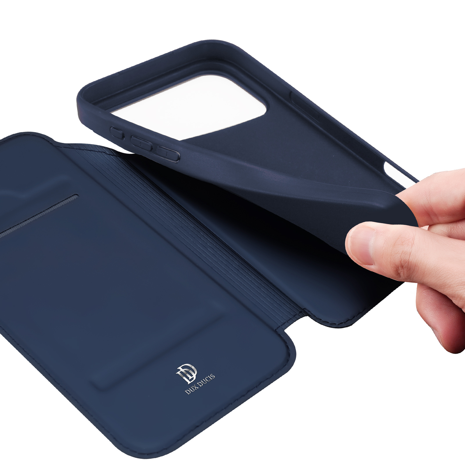 iPhone 18 Pro Max / iPhone 17 Pro Max hoesje Slim Bookcase - Blauw