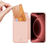 iPhone 18 Pro Max / iPhone 17 Pro Max hoesje Slim Bookcase - Lichtroze