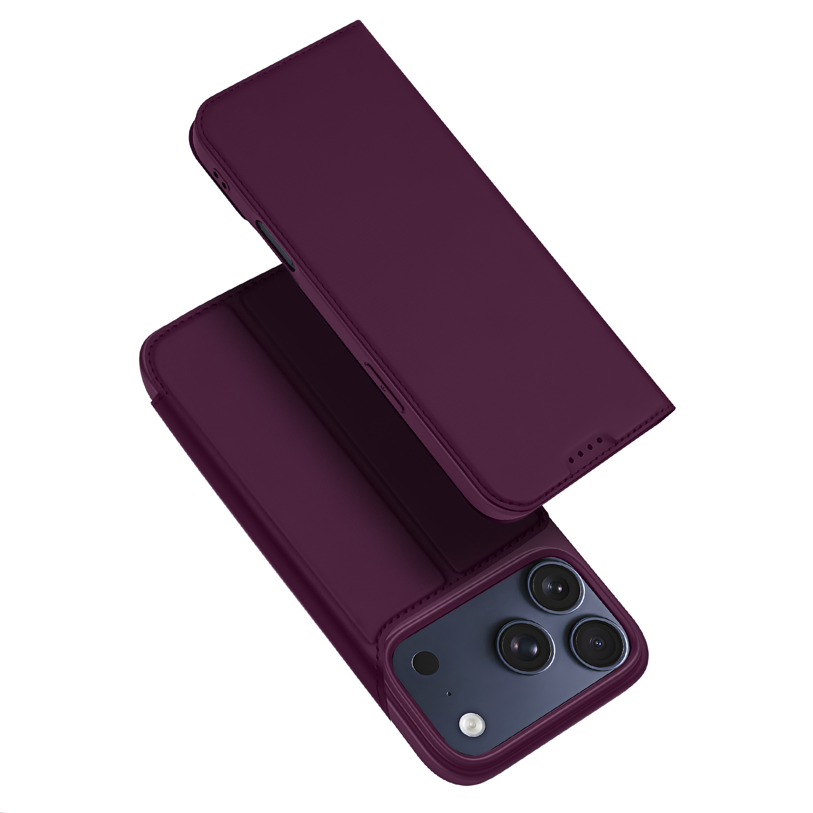 iPhone 18 Pro Max / iPhone 17 Pro Max hoesje Slim Bookcase - Burgundy