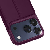 iPhone 18 Pro Max / iPhone 17 Pro Max hoesje Slim Bookcase - Burgundy