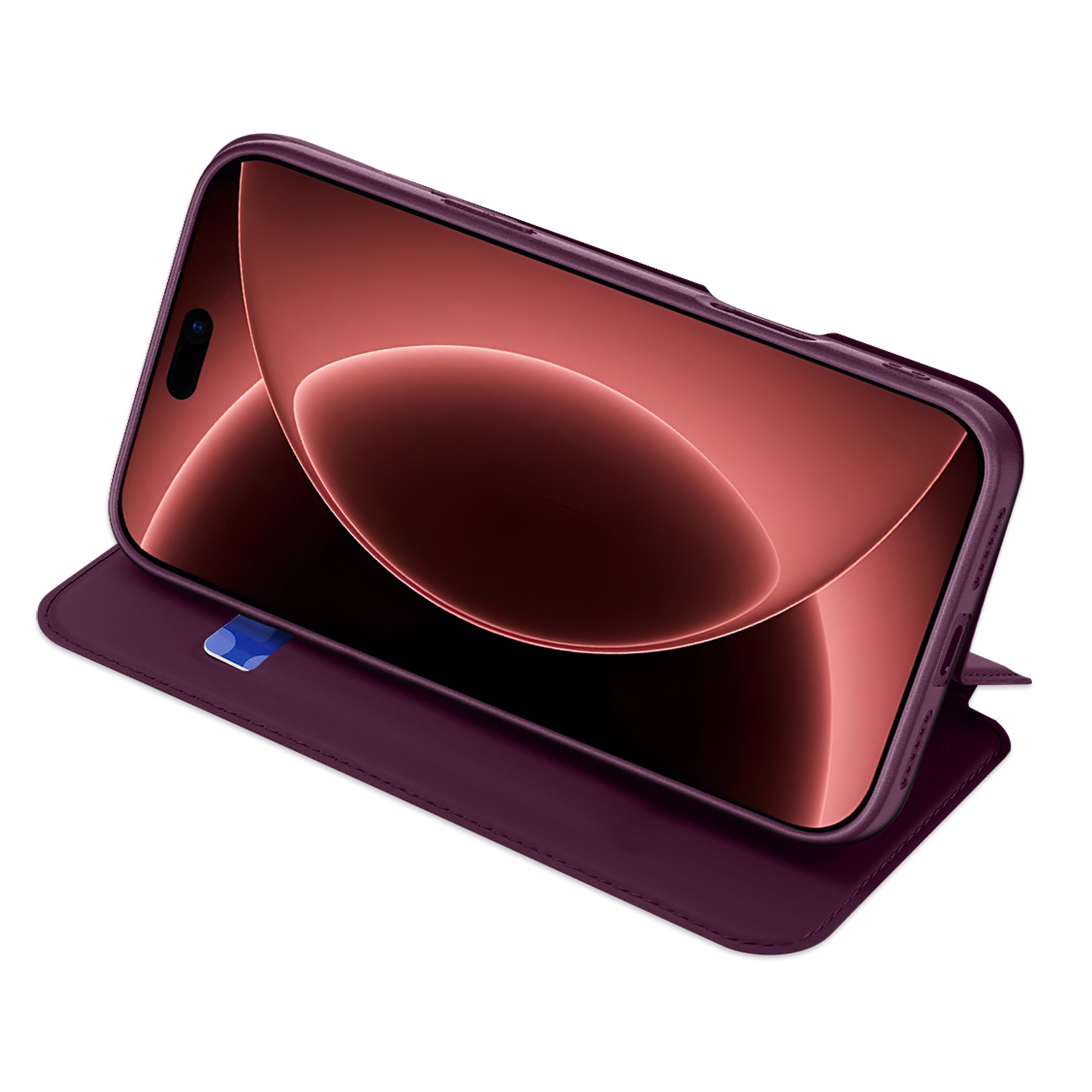 iPhone 18 Pro Max / iPhone 17 Pro Max hoesje Slim Bookcase - Burgundy