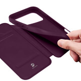 iPhone 18 Pro Max / iPhone 17 Pro Max hoesje Slim Bookcase - Burgundy