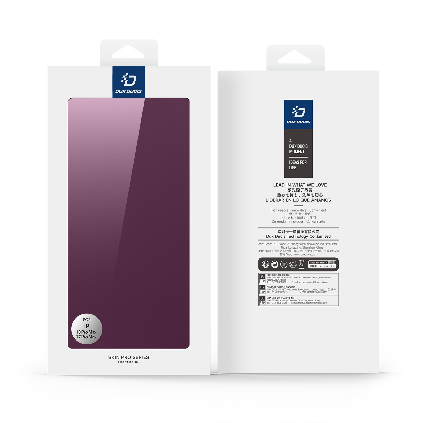 iPhone 18 Pro Max / iPhone 17 Pro Max hoesje Slim Bookcase - Burgundy