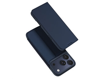 Dux Ducis iPhone 18 Pro / iPhone 17 Pro hoesje - Slim bookcase - Blauw