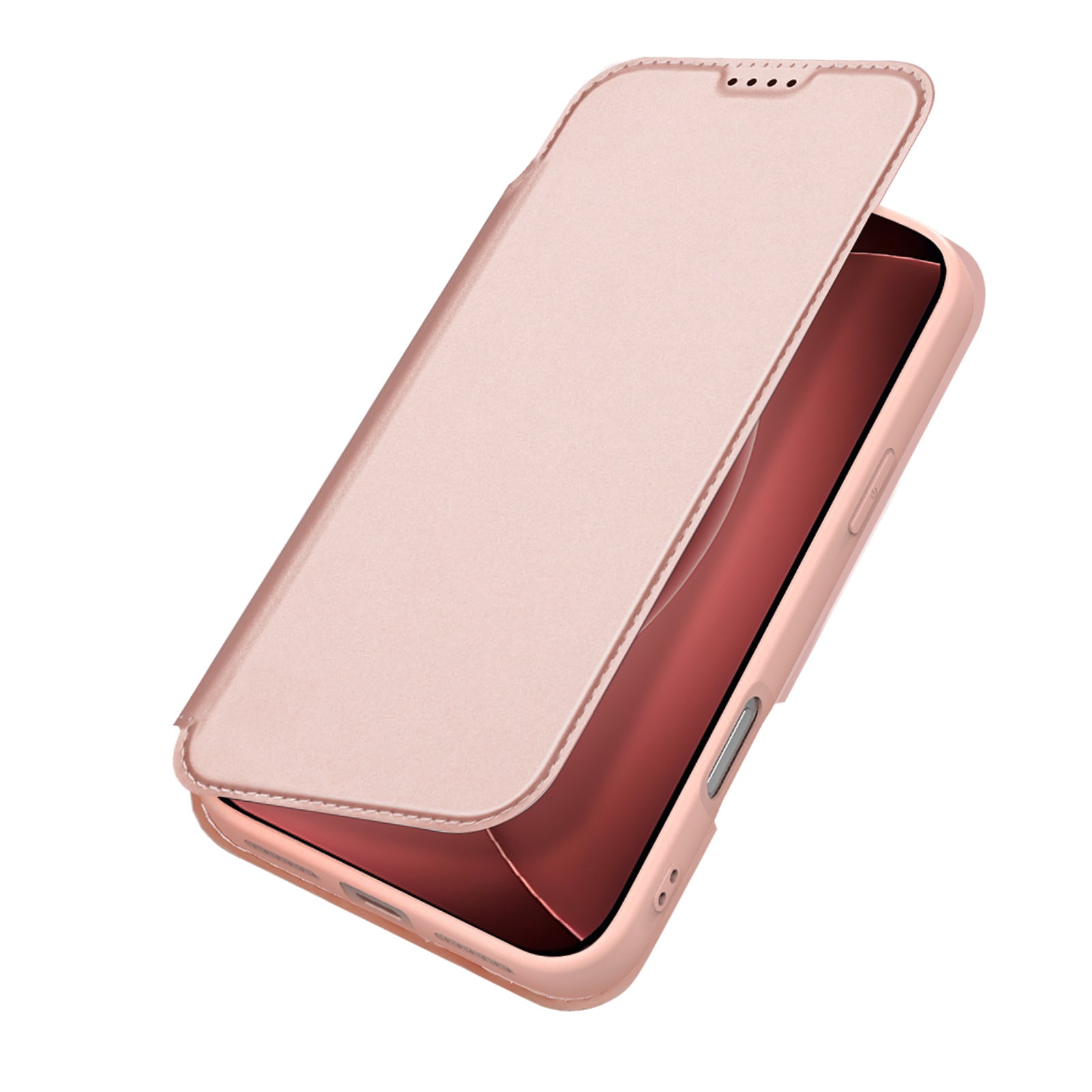 iPhone 18 Pro / iPhone 17 Pro hoesje Slim Bookcase - Lichtroze