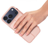 iPhone 18 Pro / iPhone 17 Pro hoesje Slim Bookcase - Lichtroze