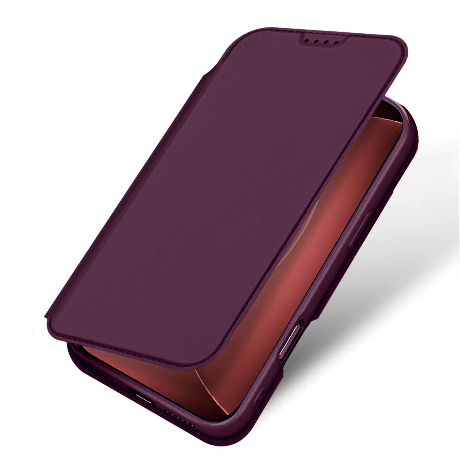 iPhone 18 Pro / iPhone 17 Pro hoesje Slim Bookcase - Burgundy