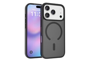 Casety iPhone 18 Pro / iPhone 17 Pro hoesje - slanke backcover met MagSafe ondersteuning - Zwart