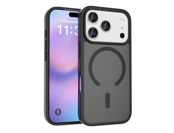 Casety iPhone 18 Pro / iPhone 17 Pro hoesje - slanke backcover met MagSafe ondersteuning - Zwart