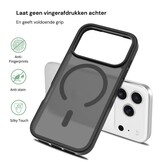 iPhone 18 Pro / iPhone 17 Pro backcover hoesje - Magnetic Case met MagSafe Ondersteuning - Schokbestendig PC + TPU - Camera Bescherming - Zwart