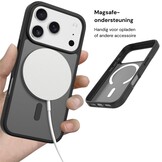iPhone 18 Pro / iPhone 17 Pro backcover hoesje - Magnetic Case met MagSafe Ondersteuning - Schokbestendig PC + TPU - Camera Bescherming - Burgundy