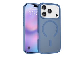 Casety iPhone 18 Pro / iPhone 17 Pro hoesje - slanke backcover met MagSafe ondersteuning - Blauw