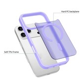 iPhone 18 Pro / iPhone 17 Pro backcover hoesje - Magnetic Case met MagSafe Ondersteuning - Schokbestendig PC + TPU - Camera Bescherming - Lila