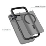 iPhone 18 Pro Max / iPhone 17 Pro Max backcover hoesje - Magnetic Case met MagSafe Ondersteuning - Schokbestendig PC + TPU - Camera Bescherming - Burgundy