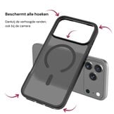 iPhone 18 Pro Max / iPhone 17 Pro Max backcover hoesje - Magnetic Case met MagSafe Ondersteuning - Schokbestendig PC + TPU - Camera Bescherming - Burgundy