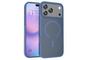 Casety iPhone 18 Pro Max / iPhone 17 Pro Max hoesje - slanke backcover met MagSafe ondersteuning - Blauw