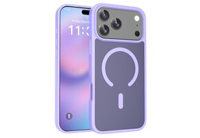 Casety iPhone 18 Pro Max / iPhone 17 Pro Max hoesje - slanke backcover met MagSafe ondersteuning - Lila