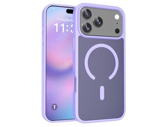Casety iPhone 18 Pro Max / iPhone 17 Pro Max hoesje - slanke backcover met MagSafe ondersteuning - Lila