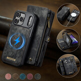 iPhone 18 Pro Max / iPhone 17 Pro Max afneembare 2 in 1 portemonnee hoes & backcover - Zwart