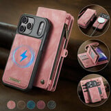 iPhone 18 Pro Max / iPhone 17 Pro Max afneembare 2 in 1 portemonnee hoes & backcover - Lichtroze
