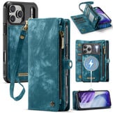 iPhone 18 Pro Max / iPhone 17 Pro Max afneembare 2 in 1 portemonnee hoes & backcover - Petrol