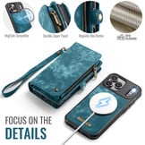 iPhone 18 Pro Max / iPhone 17 Pro Max afneembare 2 in 1 portemonnee hoes & backcover - Petrol