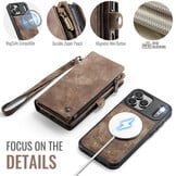 iPhone 18 Pro Max / iPhone 17 Pro Max afneembare 2 in 1 portemonnee hoes & backcover - Bruin