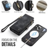 iPhone 18 Pro / iPhone 17 Pro afneembare 2 in 1 portemonnee hoes & backcover - Zwart