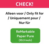 ReMarkable Paper Pure book folio echt leren cover hoes - Cognac