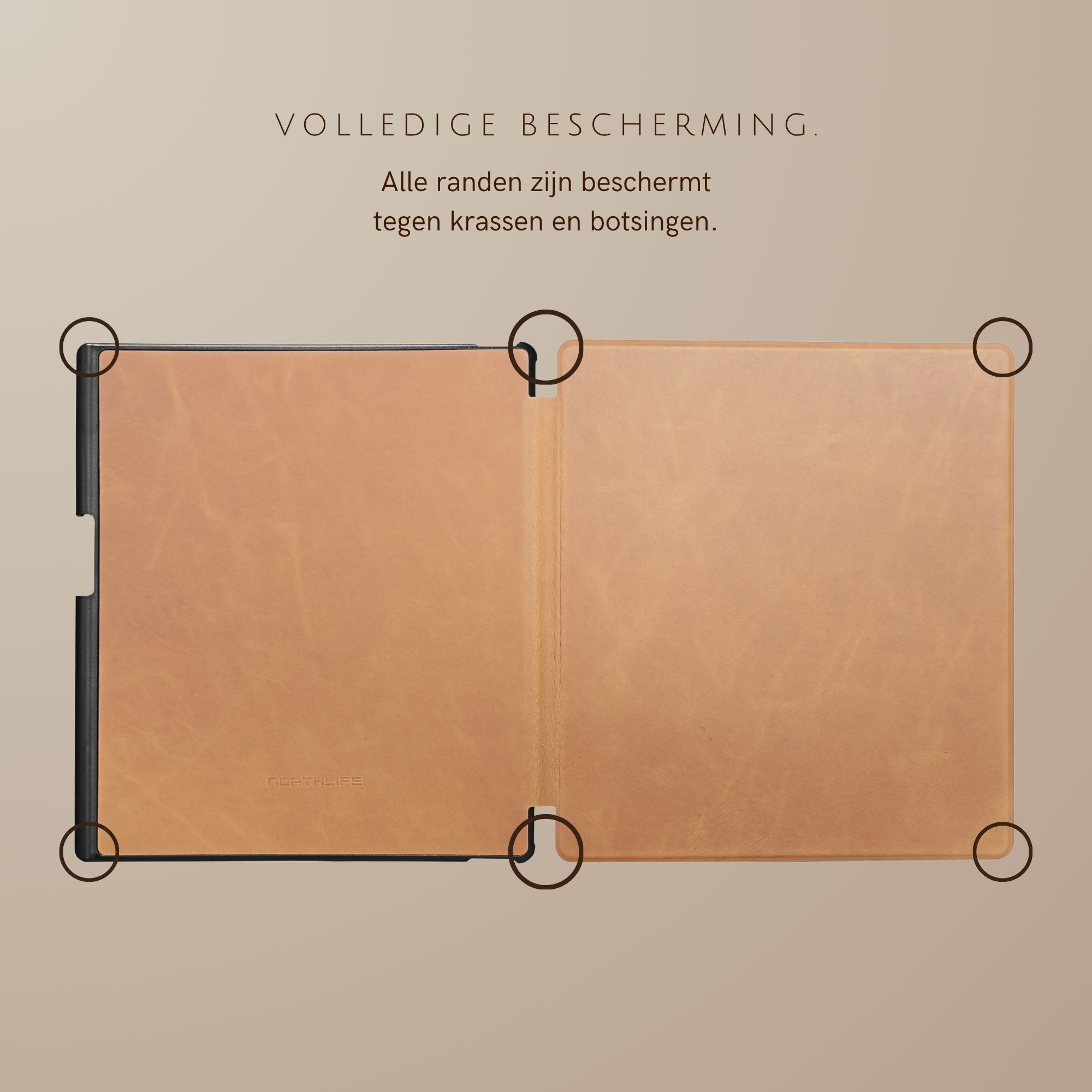 ReMarkable Paper Pure book folio echt leren cover hoes - Cognac