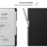 ReMarkable Paper Pure book folio sleepcover PU leren hoes met stylushouder en auto-wake - Zwart