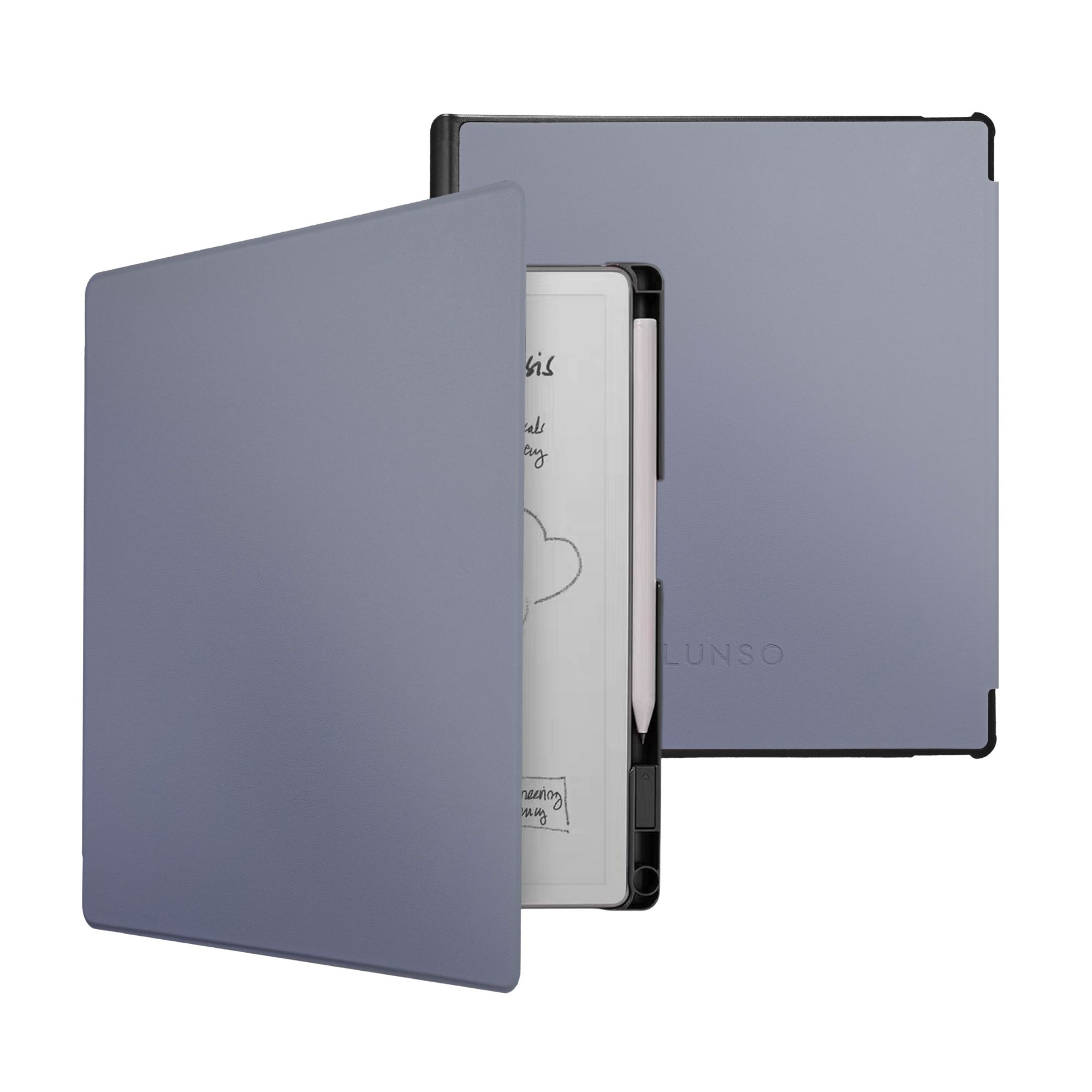 ReMarkable Paper Pure book folio sleepcover PU leren hoes met stylushouder en auto-wake - Lavendel