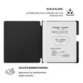 ReMarkable Paper Pure hoes Vegan Saffiano leren sleepcover - Zwart