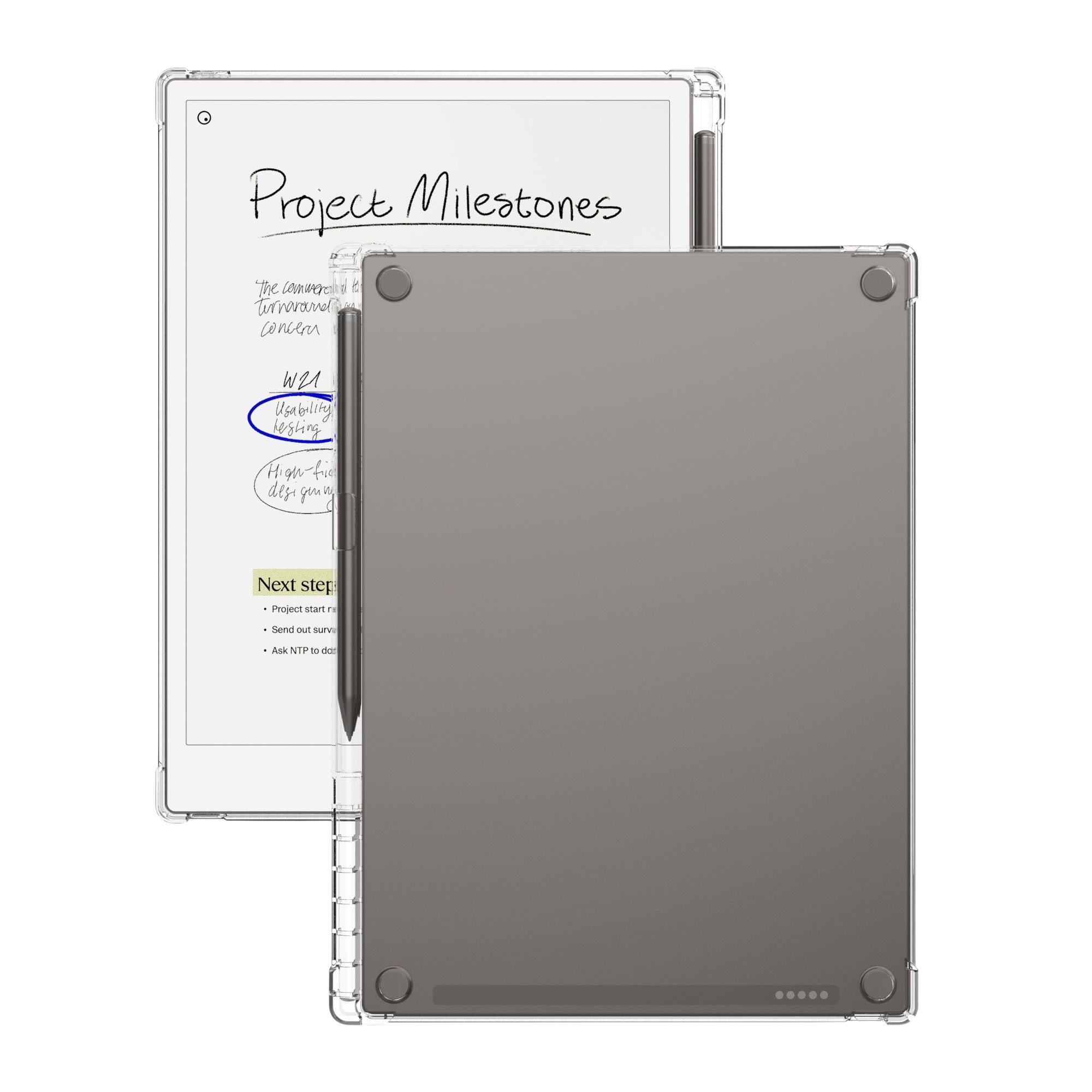 ReMarkable Paper Pro hoes (11.8 inch) - TPU Backcover - Transparant