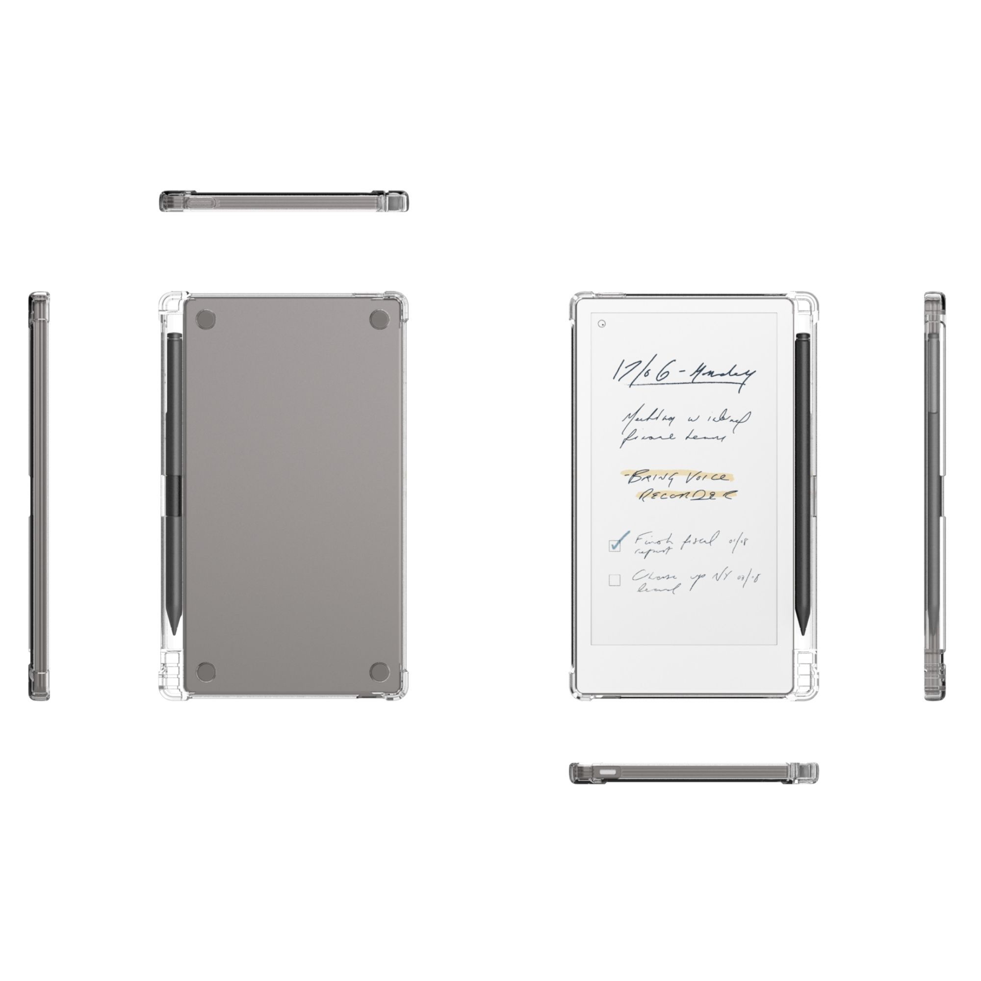 ReMarkable Paper Pro Move hoes (7.8 inch) - TPU Backcover - Transparant