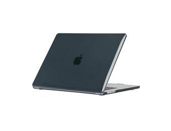 Lunso MacBook Air 13 inch M1 (2020) cover hoes - case - Glanzend Zwart