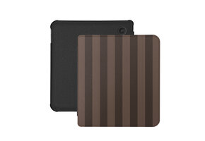 Lunso Kobo Libra Colour hoesje (7 inch) - Vegan Saffiano Leren Sleep Cover - Espresso