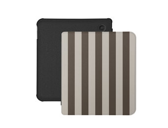 Lunso Kobo Libra Colour hoesje (7 inch) - Vegan Saffiano Leren Sleep Cover - Café au Lait