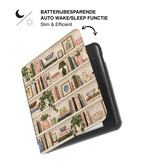 Kobo Libra Colour Hoesje - Vegan Saffiano Leren Sleep Cover - Met Handband en Auto Wake/Sleep - Libris