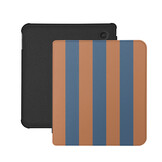 Kobo Libra Colour Hoesje - Vegan Saffiano Leren Sleep Cover - Met Handband en Auto Wake/Sleep - Rusty Blue