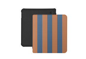 Lunso Kobo Libra Colour hoesje (7 inch) - Vegan Saffiano Leren Sleep Cover - Rusty Blue