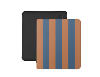 Lunso Kobo Libra Colour hoesje (7 inch) - Vegan Saffiano Leren Sleep Cover - Rusty Blue