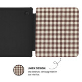 Kobo Libra Colour Hoesje - Vegan Saffiano Leren Sleep Cover - Met Handband en Auto Wake/Sleep - Sunday Brunch