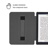 Kobo Clara BW / Clara Colour Hoesje - Vegan Saffiano Leren Sleep Cover - Met Handband en Auto Wake/Sleep - Café au Lait