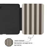 Kobo Clara BW / Clara Colour Hoesje - Vegan Saffiano Leren Sleep Cover - Met Handband en Auto Wake/Sleep - Café au Lait